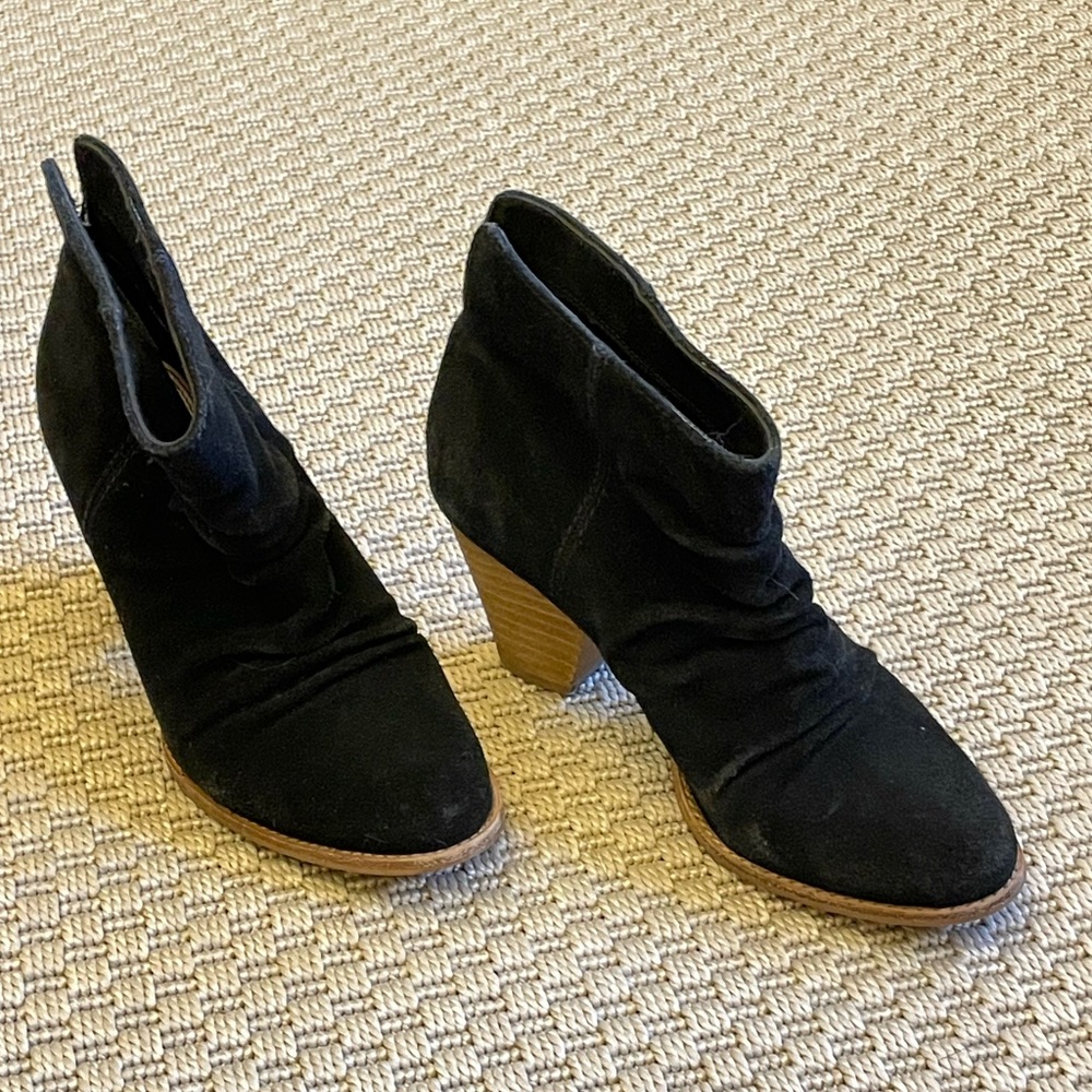 Black Suede Booties